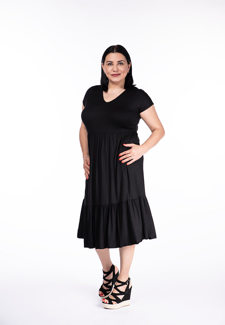 Rochie vaporoasa neagra- Cod: V102