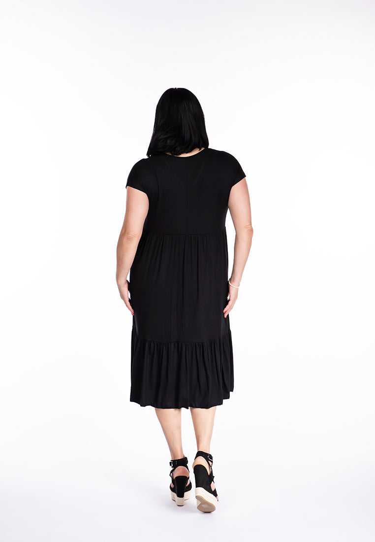 Rochie vaporoasa neagra- Cod: V102